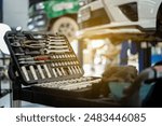 A Selective focus of mechanic