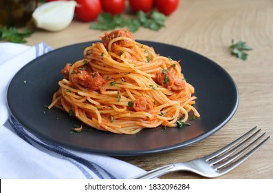 Selective focus on Italian Traditional Pasta