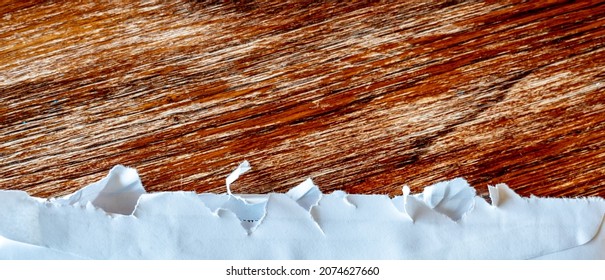 Selective Focus On Jagged Edges Of A Ripped Open Mail Envelope 