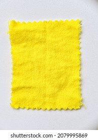 Selective Focus On Yellow Micro Fibre Material