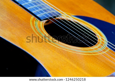 Similar – Broken guitar broken