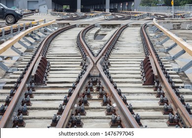 Selective Focus Railway Depot On Viaduct Stock Photo 1476797045 ...