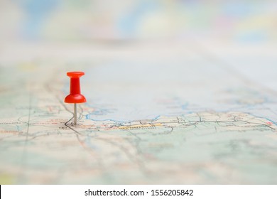 Selective Focus Red Pin On Map Stock Photo 1935932578 | Shutterstock