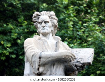 A Selective Focus Shot Of The Statue Of Martiros Saryan, Armenia