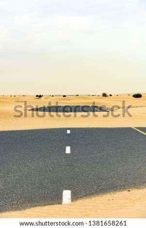 Similar – Image, Stock Photo desert road Nature
