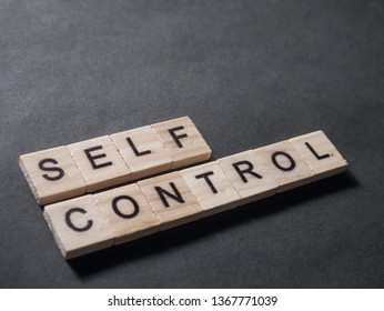 Self Control Business Motivational Inspirational Quotes Stock Photo ...