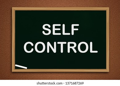 Self Control Business Motivational Inspirational Quotes Stock Photo ...