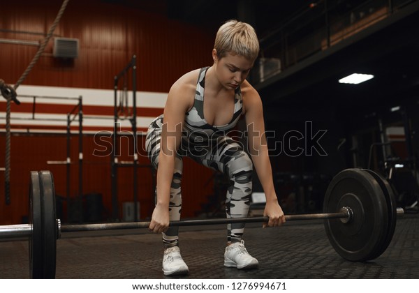 Self Determined Beautiful Female Short Hair Stock Photo Edit Now