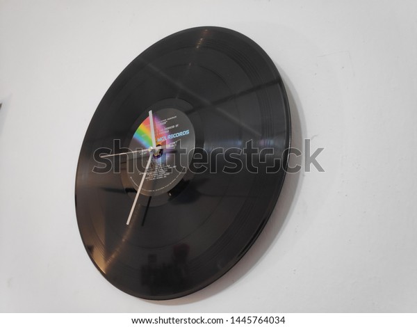 Self Diy Handmade Vinyl Record Wall Stock Photo Edit Now 1445764034