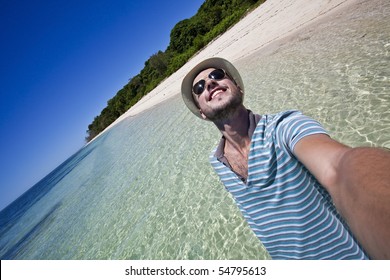 Self Portrait In A Tropical Paradise