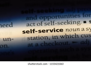 self service word in a dictionary. self service concept. - Shutterstock ID 1155421063