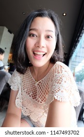 Selfie Asian Woman, Self Portrait