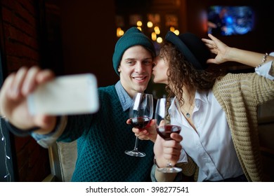 Selfie in restaurant - Powered by Shutterstock