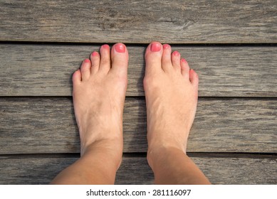 ladies barefoot