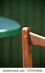 A Self-isolation Class Is A Chair Repair. Grandfather Repairs A Chair On The Street, Using Screws, Glue, And A Vice.