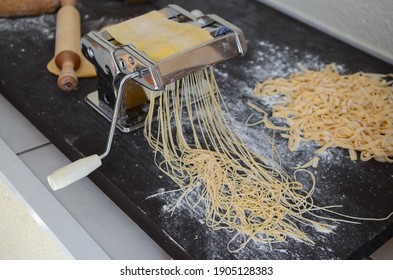 Selfmade Pasta Italian Food Grandma Cooking