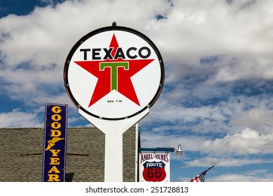 SELIGMAN, ARIZONA/USA - JULY 31 : Olsd Texaco and other signs in Seligman Arizona on July 31, 2011