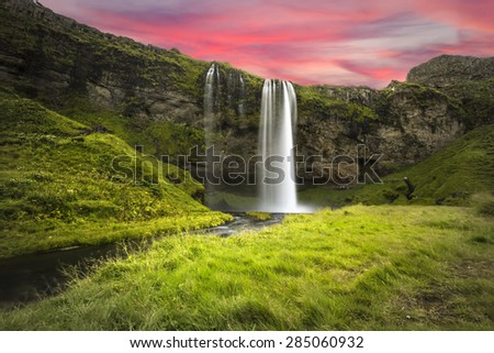 Seljalandfoss waterfall, Iceland 