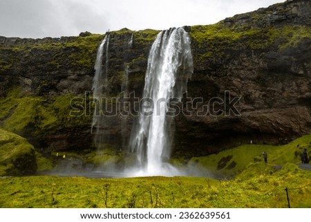 Seljalandsfoss Waterfall Iceland Landscape Cliff 