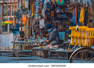 Seller Man, Street, Chamber, Shop, Old, Baghdad, By Obaida