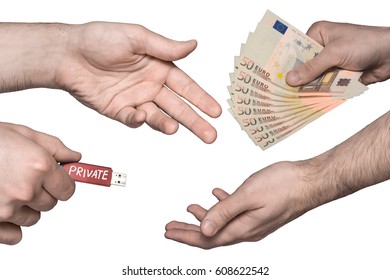 Selling Or Buying Personal Data Flash For Euro Cash