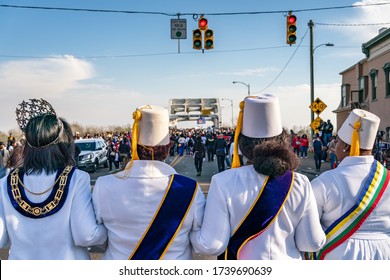 SELMA, ALABAMA / USA - March 1, 2020: Scenes From The March To Commemorate Bloody Sunday, 55 Years Later.