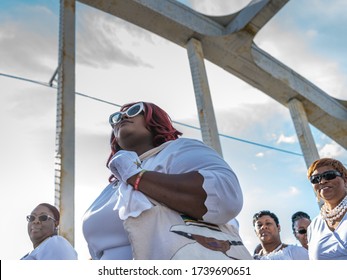 SELMA, ALABAMA / USA - March 1, 2020: Scenes From The March To Commemorate Bloody Sunday, 55 Years Later.