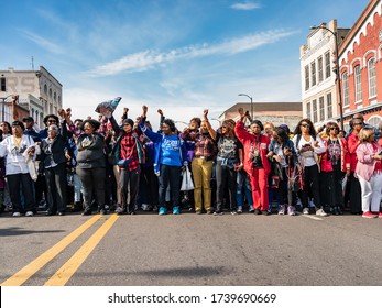 SELMA, ALABAMA / USA - March 1, 2020: Scenes From The March To Commemorate Bloody Sunday, 55 Years Later.