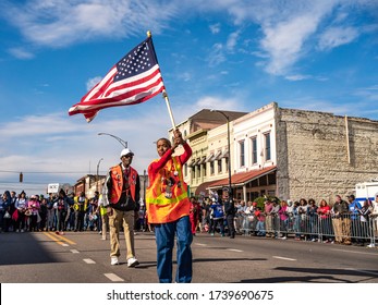 SELMA, ALABAMA / USA - March 1, 2020: Scenes From The March To Commemorate Bloody Sunday, 55 Years Later.