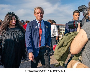 SELMA, ALABAMA / USA - March 1, 2020: Tom Steyer Joins The March To Commemorate Bloody Sunday, 55 Years Later.