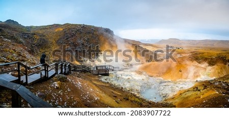 Seltun Geothermal Area, Krysuvik, Reykjanes Peninsula, Iceland, hot springs of Iceland