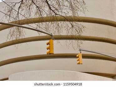 Semaphore At The Guggenheim Museum In New York.