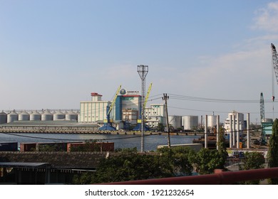 Semarang, Indonesia - September 12, 2020: A Portrait Of PT Sriboga Flour Mill Factory