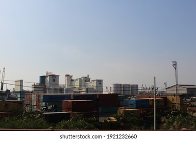 Semarang, Indonesia - September 12, 2020: A Portrait Of PT Sriboga Flour Mill Factory