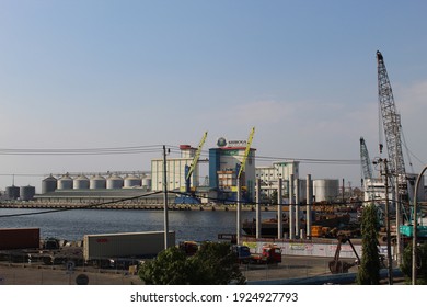 Semarang, Indonesia - September 12, 2020: A Portrait Of PT Sriboga Flour Mill Factory