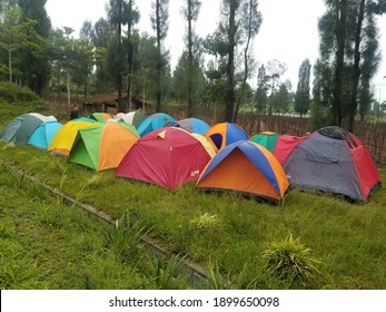 Semarang Indonesia12252018 Tent That Stands On Stock Photo 1899650098 ...