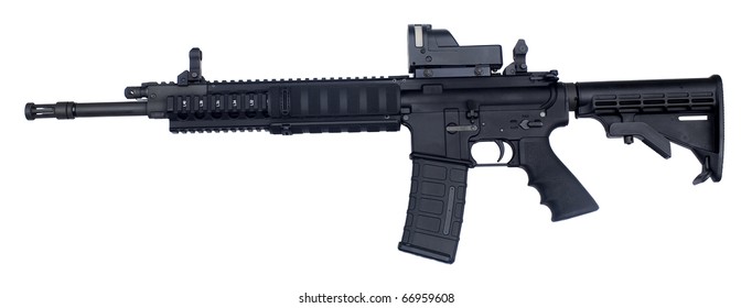 Semi Automatic Rifle Known As An AR-15 Chambered In .223