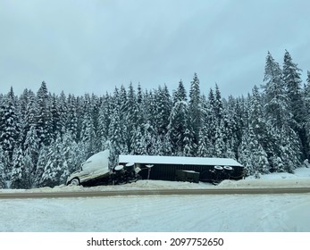 Semi Had An Accident On Highway.