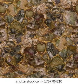 Semi Precious Semi-precious Gemstone Seamless Texture Petrified Wood 