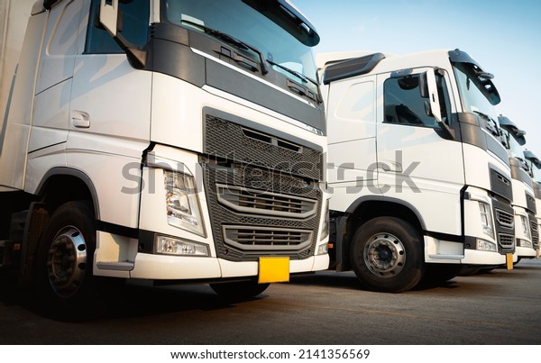 Semi Trailer Trucks The Parking Lot. Front
Trucks. Diesel Trucks Cargo Shipping. Lorry. Industry Freight
Trucks Logistics Cargo
Transport.