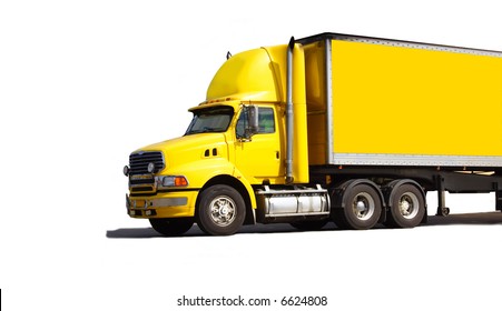 Yellow Semi Truck Images, Stock Photos 