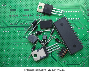 Semiconductor components. Integrated circuits, diodes, and transistors.