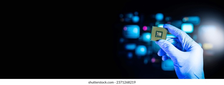 Semiconductor or microchip concepts.technology developments.electronic industrial