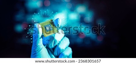 Semiconductor or microchip concepts.technology developments.electronic industrial
