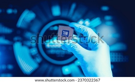 Semiconductor or microchip concepts.technology developments.electronic industrial