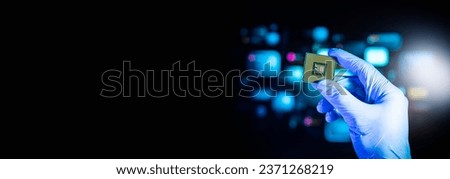 Semiconductor or microchip concepts.technology developments.electronic industrial