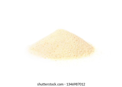 Semolina Isolated On White Background.