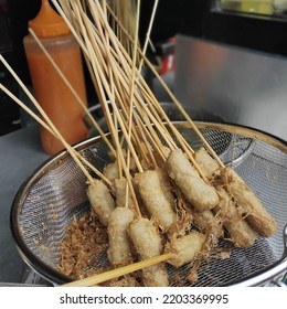 Sempol Ayam Or Chicken Eggroll Is A Famous Streetfood Ini Indonesia