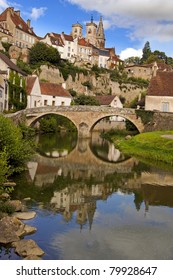 Semur-en-Auxois in Burgundy France beautiful touristic town