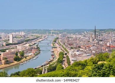 The Sena In Rouen In A Summer Day